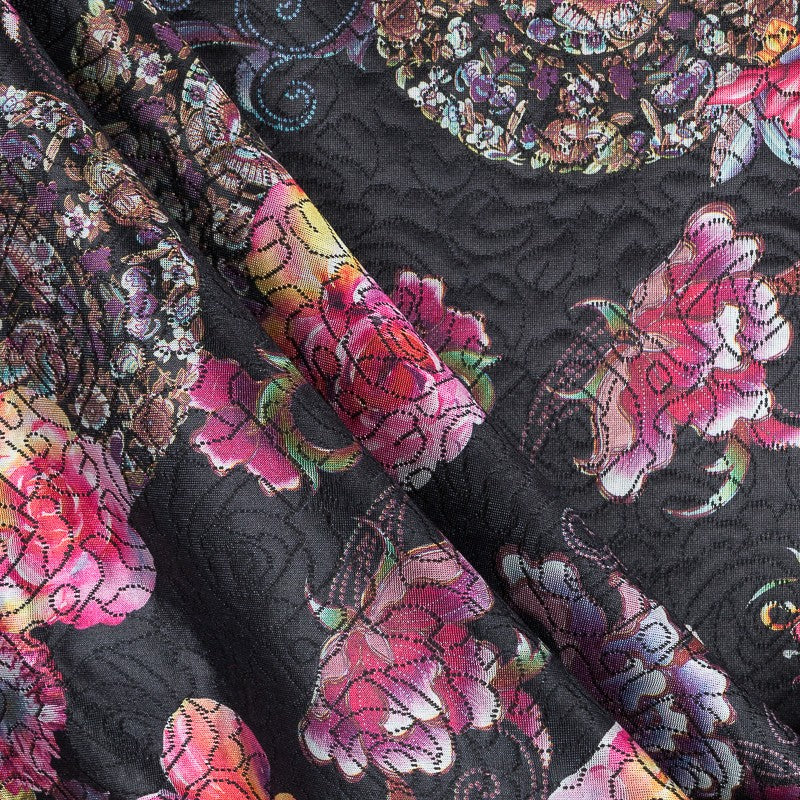 Jacquard Fabric Japan Black - Ribes y Casals