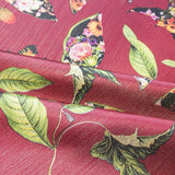 Lamé Fabric Botanic Garnet - Ribes y Casals