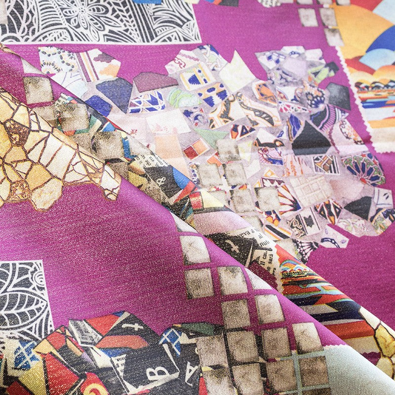 Tissu Lamé Hindu Purple - Ribes y Casals