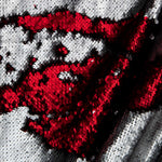 Double-sided Sequins Fabric Silver-Red - Ribes y Casals