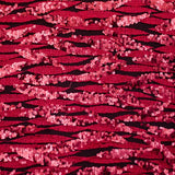 Fabric Sequins Leaves Red - Ribes y Casals