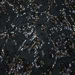 Sequins Fabric Jungle Black - Ribes y Casals