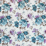 Printed Cotton Cloth Turquoise Lilac - Ribes y Casals