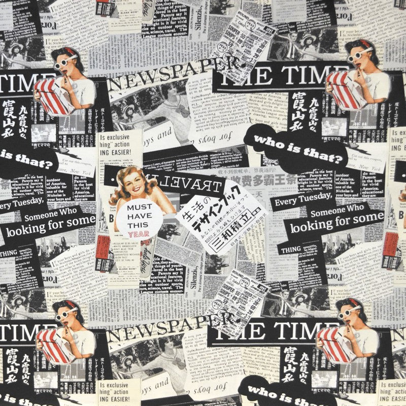 Hessian Printed Newspaper Pin Up - Ribes y Casals