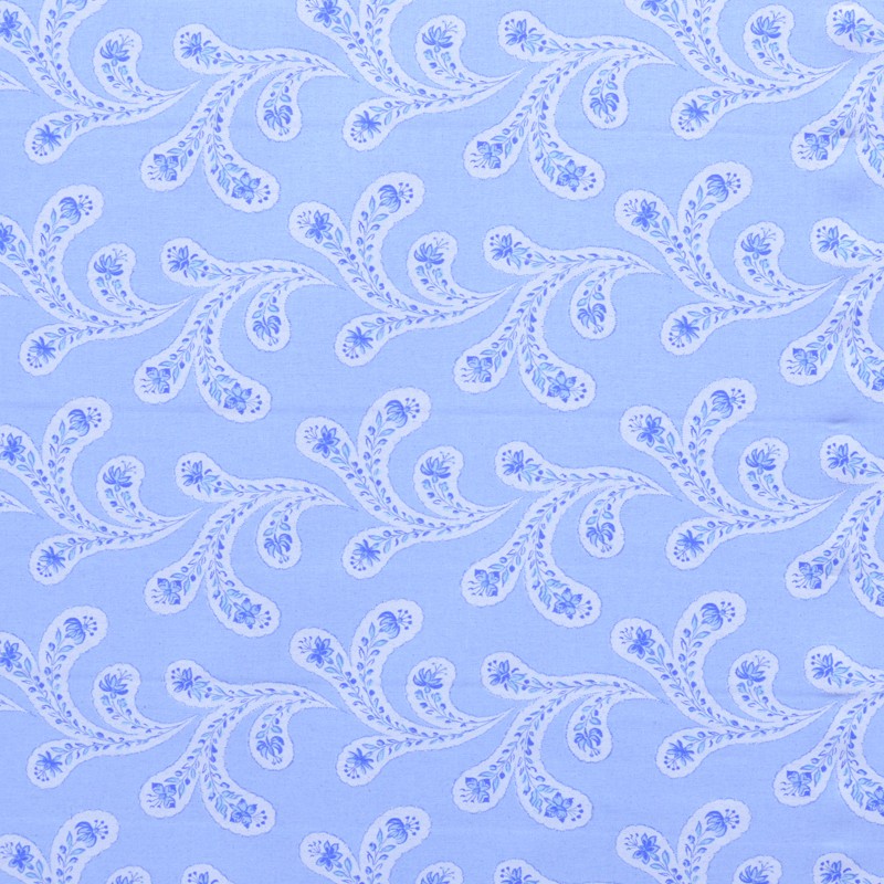 Fabric Cashmere Sky Blue Background - Ribes y Casals