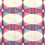 Canvas Fabric Ring Print Fuchsia - Ribes y Casals