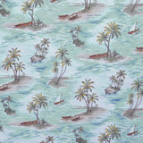 Tela Loneta Estampada Ruta 66 Cruda - Ribes y Casals