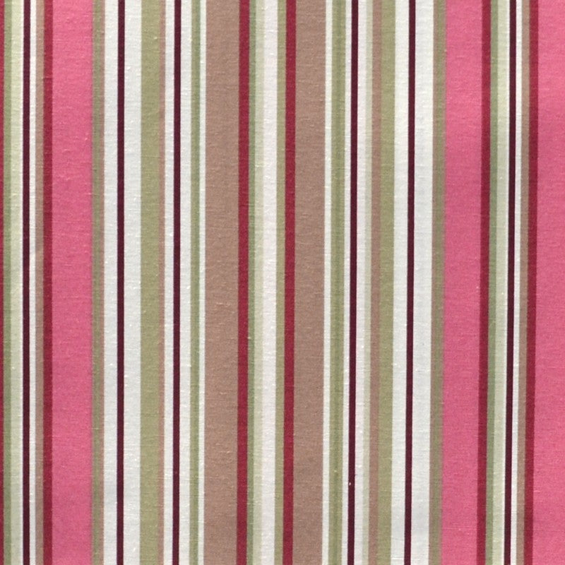 Canvas Fabric Stripe Print Pink - Ribes y Casals