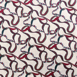 Canvas Fabric Christmas Bows Ecru - Ribes y Casals