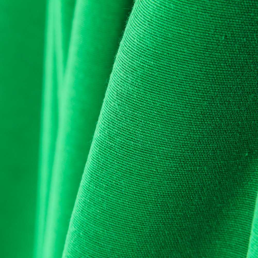 Retal Tela Loneta Verde Croma 115x280cm - Ribes y Casals