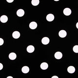 White Polka Dot Fabric 55mm Black - Ribes y Casals