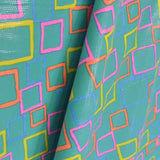 Lycra Print Cubic Turquoise - Ribes y Casals