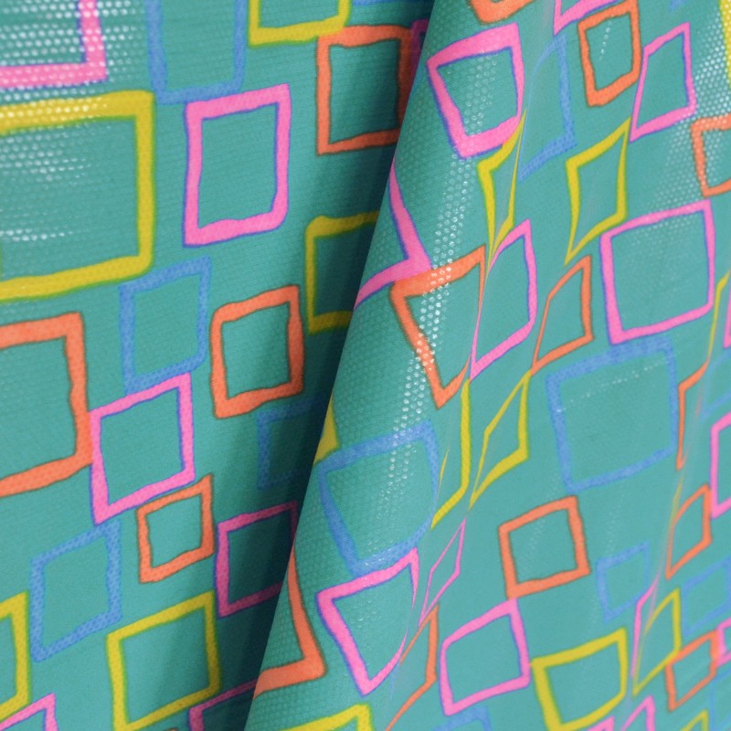 Lycra Print Cubic Turquoise - Ribes y Casals