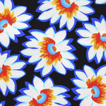 Lycra Fabric Daisy Print White - Ribes y Casals