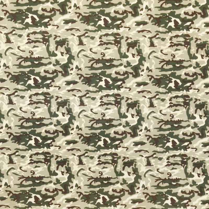 Lycra Army Print Beige - Ribes y Casals