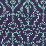 Lycra Fabric Mosaic Print Print Navy Blue - Ribes y Casals