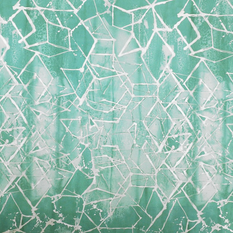 Tele Lycra Estampada Trazos Verdoso - Ribes y Casals