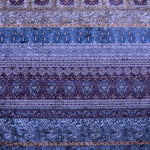 Martelé Fabric Paisley Border Print Petrol Green - Ribes y Casals