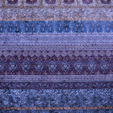 Martelé Fabric Paisley Border Print Petrol Green - Ribes y Casals