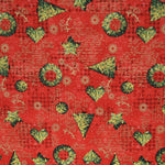 Merry Christmas Red Fabric - Ribes y Casals