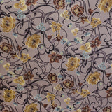 Mikado Floral Fabric Toasted Background - Ribes y Casals