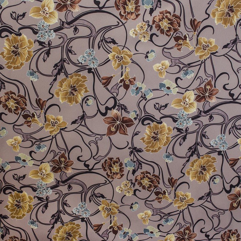 Mikado Floral Fabric Toasted Background - Ribes y Casals