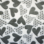 Minky Hearts Grey - Ribes y Casals