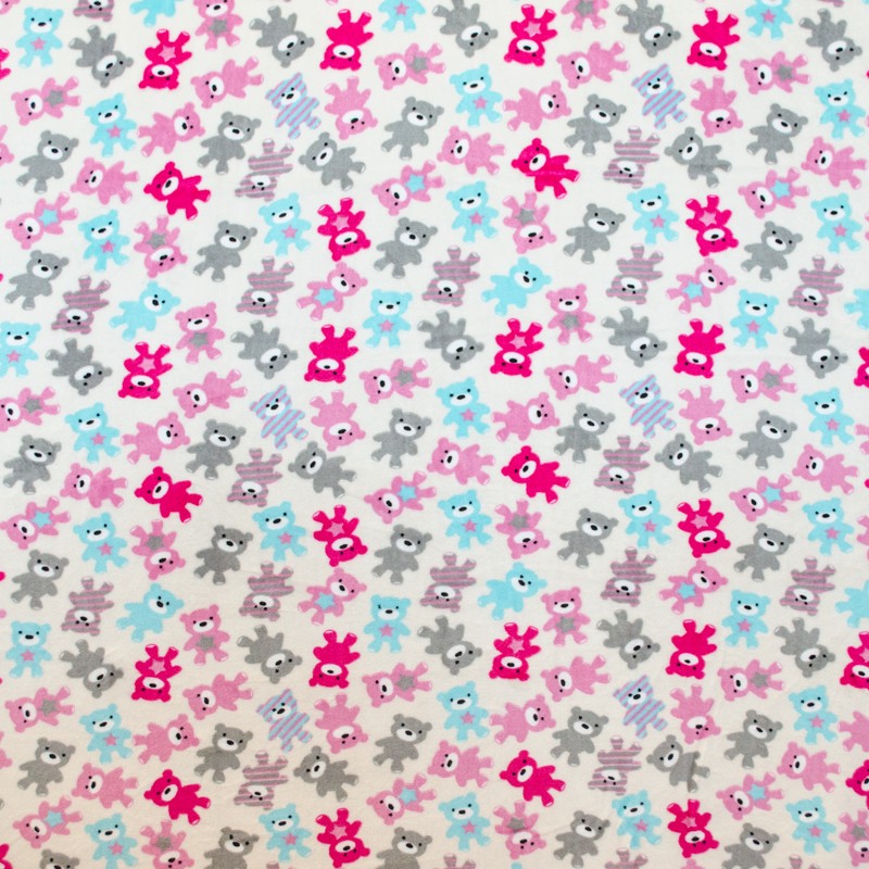Minky Dual Bear Cub Multicolor - Ribes y Casals