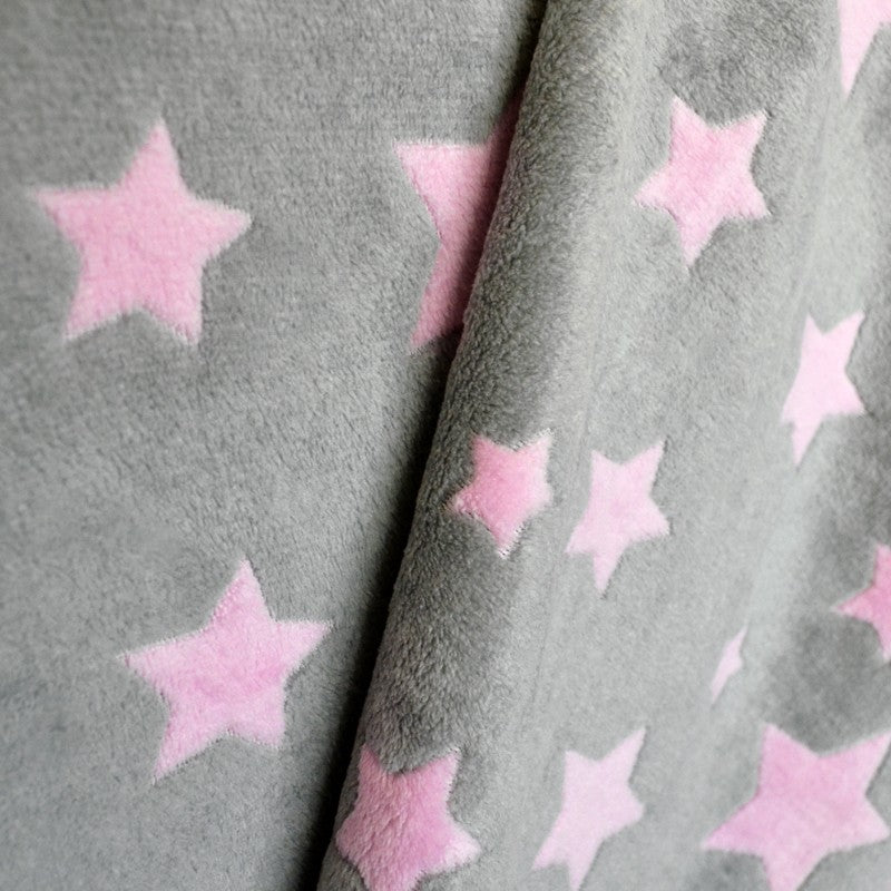 Minky Stars Pink - Ribes y Casals