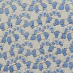 Minky Fabric Bear Eye Print Blue - Ribes y Casals
