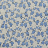 Minky Fabric Bear Eye Print Blue - Ribes y Casals