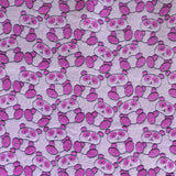 Minky Fabric Bear Eye Print Pink - Ribes y Casals