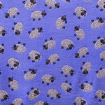 Minky Fabric Sheep Print Blue - Ribes y Casals
