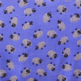 Minky Fabric Sheep Print Blue - Ribes y Casals