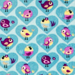 Minky Birds Turquoise - Ribes y Casals