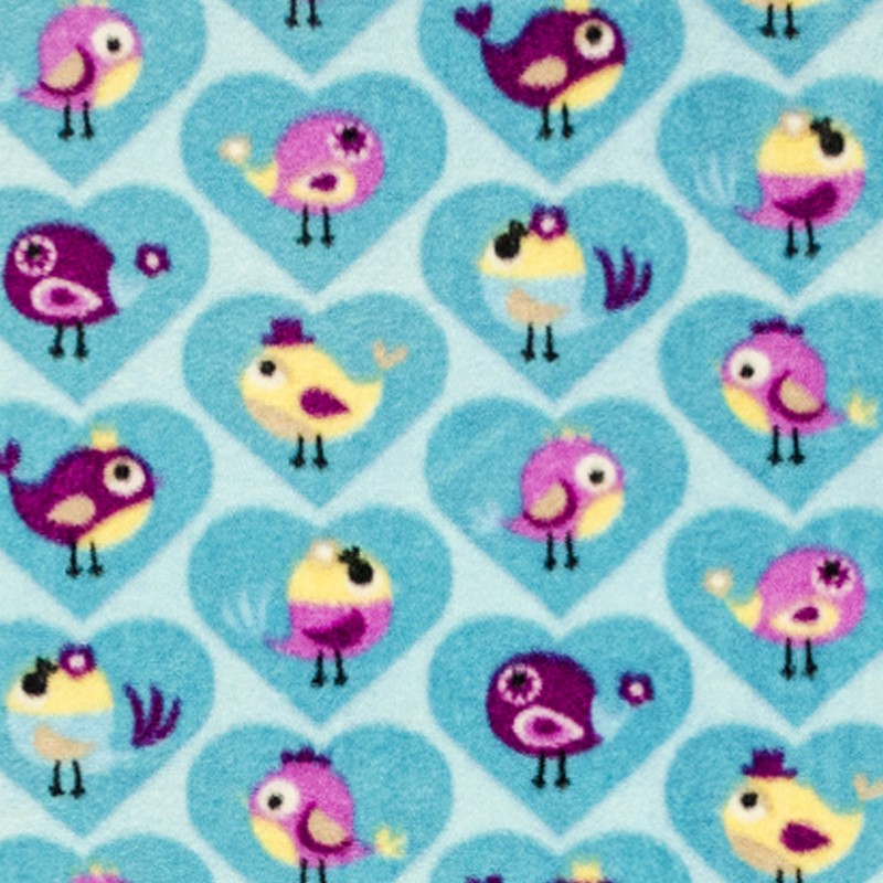 Minky Birds Turquoise - Ribes y Casals