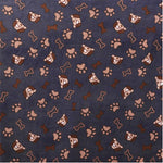 Minky Fabric Dog Print Grey - Ribes y Casals