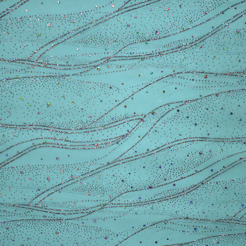 Sparkle Organza Fabric Aquamarine - Ribes y Casals