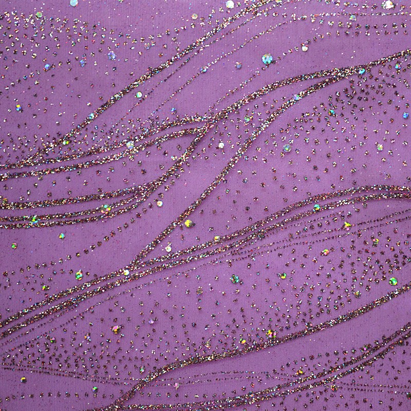 Sparkle Organza Fabric Purple - Ribes y Casals