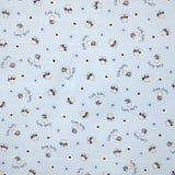 Printed Piqué Fabric Little Bears Sky Blue - Ribes y Casals