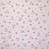 Printed Pique Fabric Little Bears Baby Pink - Ribes y Casals