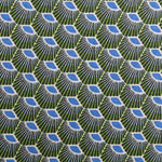 Patchwork Fabric Fan Green - Ribes y Casals