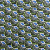 Patchwork Fabric Fan Green - Ribes y Casals