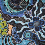 WAX Fabric Kangaroo Blue - Ribes y Casals