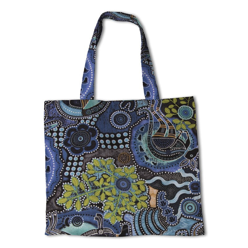 WAX Fabric Kangaroo Blue - Ribes y Casals