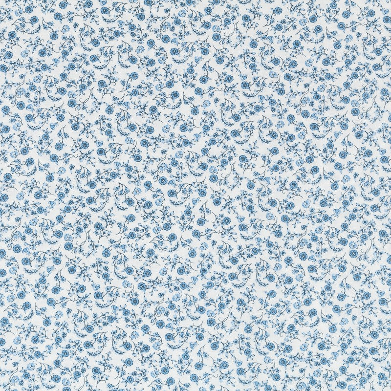 Patchwork Fabric Flowery Blue - Ribes y Casals