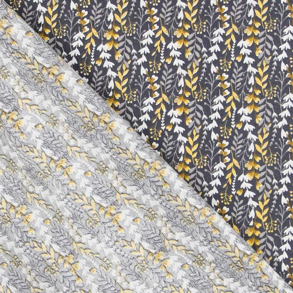 Gray Jungle Patchwork Fabric - Ribes y Casals