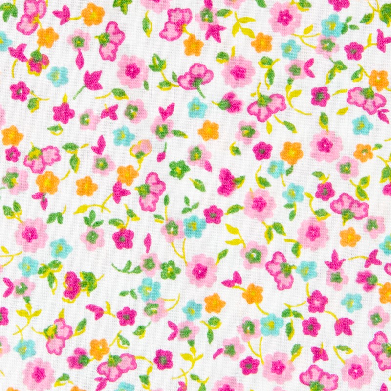 Patchwork Fabric Liberty Fucshia - Ribes y Casals