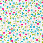 Patchwork Fabric Liberty Green Aqua - Ribes y Casals