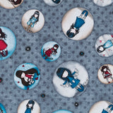 Patchwork Fabric Gorjuss Doll Denim - Ribes y Casals